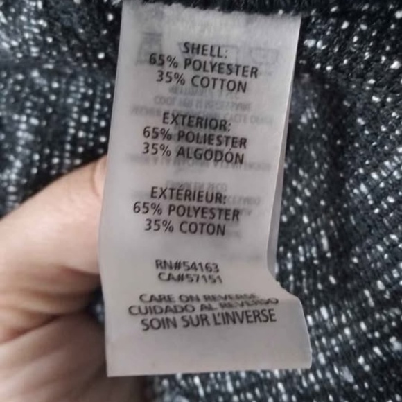 Karl Lagerfeld Tweed Lace Hem Marled Black Midi Skirt  Size 8 - Picture 6 of 6